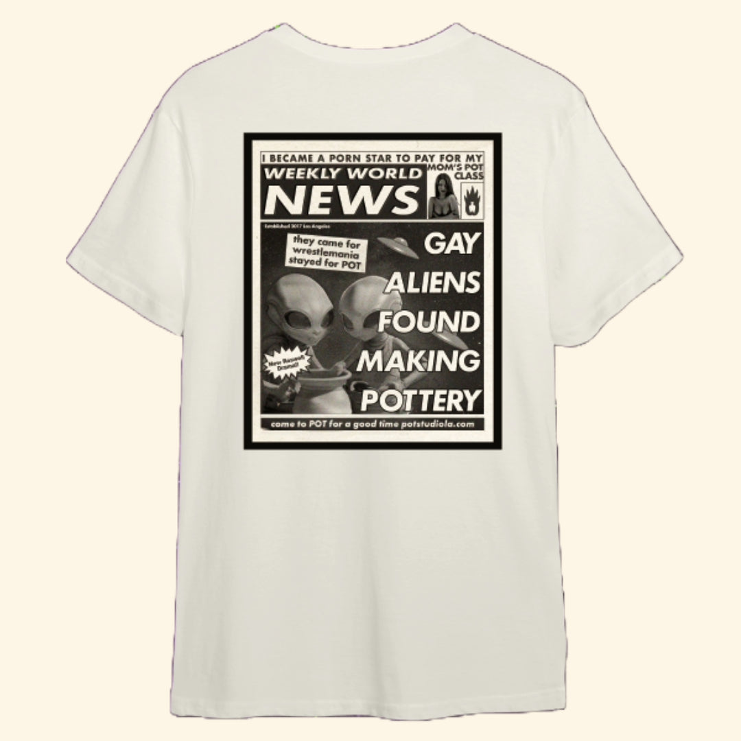 Gay Aliens Tabloid Tee