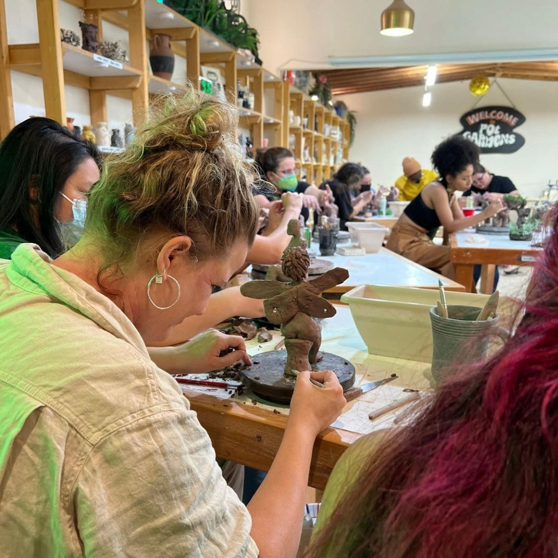 Live Figure Sculpting with Adesina