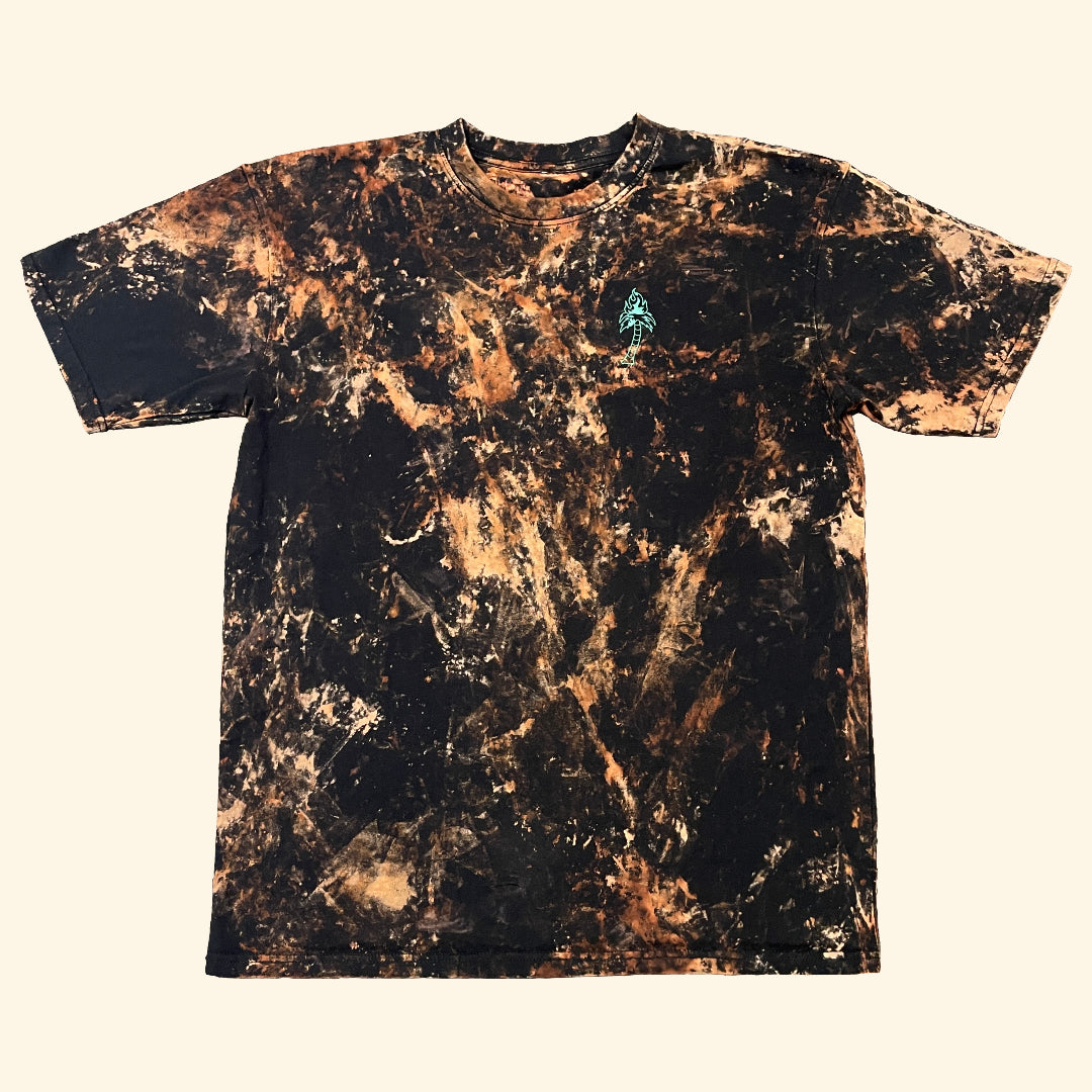 Tie-Dye Burning Palm Tee