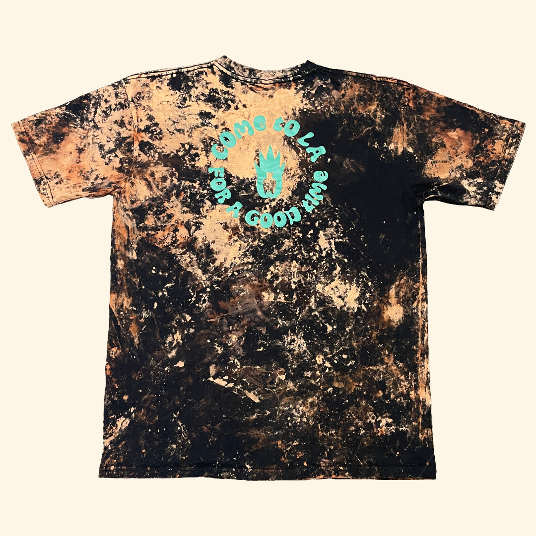 Tie-Dye Burning Palm Tee