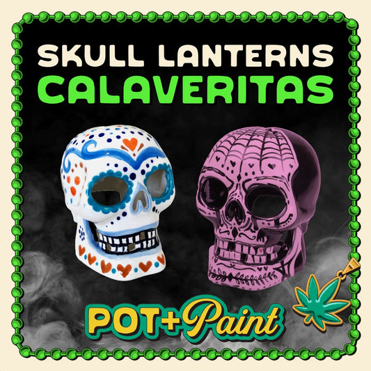 POT + Paint: Skull Lanterns